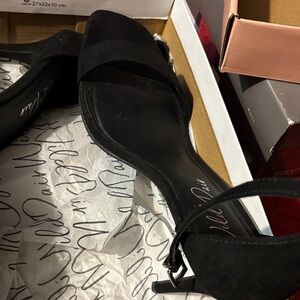Wild Pair Black Strappy Heels